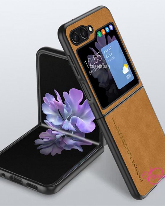 Samsung Zflip5 携帯電話ケースに適した新しいクラムシェル折りたたみスクリーンライト高級ラムスキン Samsung Zflip5 携帯電話ケースに適した新しいクラムシェル折りたたみスクリーンライト高級ラムスキン