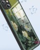 Iphone 15 14 携帯電話ケース新しいガラスに適した油絵日の出 Iphone 15 14 携帯電話ケース新しいガラスに適した油絵日の出