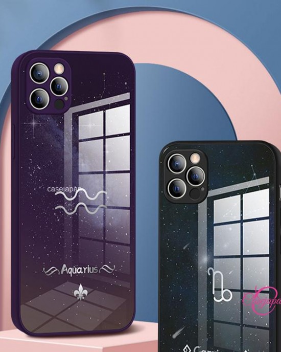 12星座はapple 15 14携帯電話ケースに適しています新しい液体ガラスのクリエイティブなトレンディなブランドです 12星座はapple 15 14携帯電話ケースに適しています新しい液体ガラスのクリエイティブなトレンディなブランドです