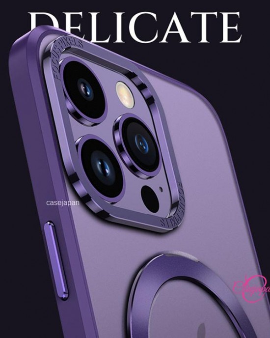Apple 15 14 携帯電話ケースに適しています磁気吸引ブラケット落下防止保護カバー透明マット高級感 Apple 15 14 携帯電話ケースに適しています磁気吸引ブラケット落下防止保護カバー透明マット高級感