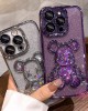 Iphone 15 14 携帯電話ケースに適した立体流砂クマ新しい透明ハイエンド Iphone 15 14 携帯電話ケースに適した立体流砂クマ新しい透明ハイエンド