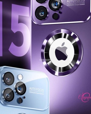 Apple 15 14 携帯電話ケースに適用新しい内蔵レンズすりガラス磁気吸引