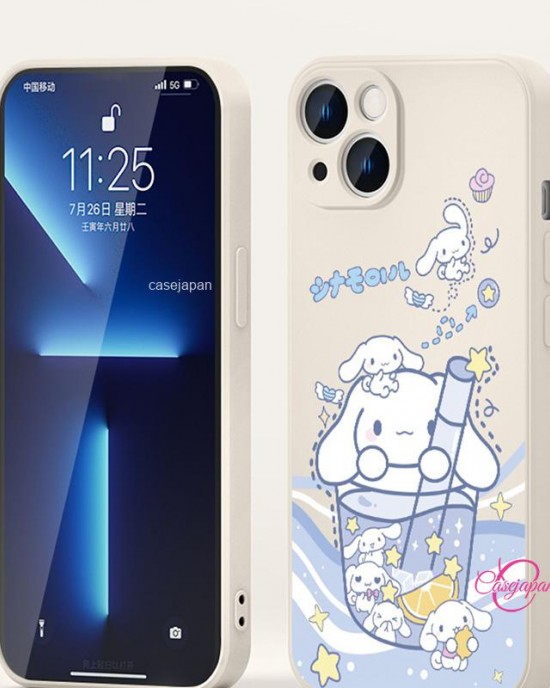 Apple 15 かわいい女性用電話ケース 漫画のカップル パチャ犬 Apple 15 かわいい女性用電話ケース 漫画のカップル パチャ犬