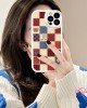 Apple 15pro 携帯電話ケース チェック柄クマ 2023 モデルに適しています Apple 15pro 携帯電話ケース チェック柄クマ 2023 モデルに適しています