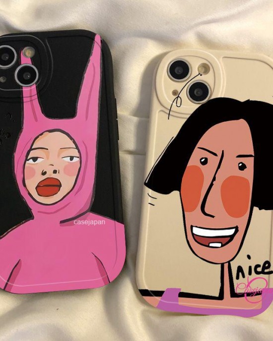 15 の携帯電話ケースに適した面白い女の子 Apple 15 の携帯電話ケースに適した面白い女の子 Apple