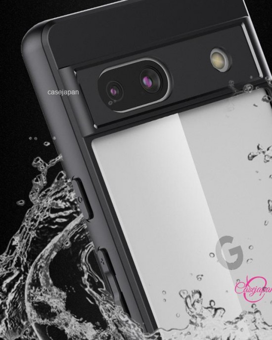 Google ピクセル 7a 携帯電話ケース新しい Google 保護カバー黒の境界線と透明 Google ピクセル 7a 携帯電話ケース新しい Google 保護カバー黒の境界線と透明