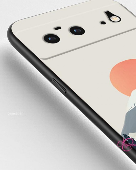 Google Pixel7a 携帯電話ケース シリコーン ソフト シェル アイスランドの漫画の風景 Google Pixel7a 携帯電話ケース シリコーン ソフト シェル アイスランドの漫画の風景