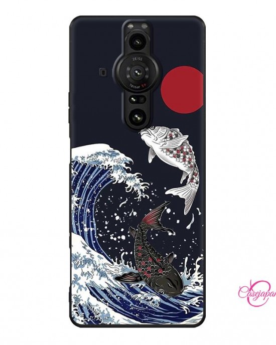 Sony Xperia Pro I 携帯電話ケースはsony シンプルな潮ブランド日本の創造的な浮世絵の個性に適しています Sony Xperia Pro I 携帯電話ケースはsony シンプルな潮ブランド日本の創造的な浮世絵の個性に適しています