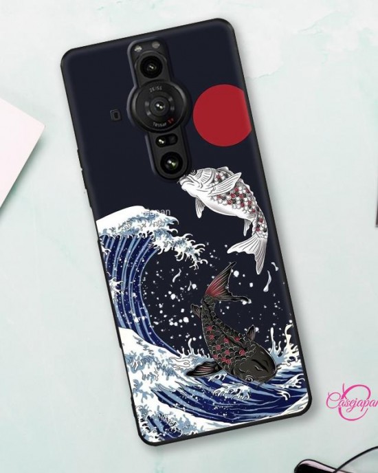 Sony Xperia Pro I 携帯電話ケースはsony シンプルな潮ブランド日本の創造的な浮世絵の個性に適しています Sony Xperia Pro I 携帯電話ケースはsony シンプルな潮ブランド日本の創造的な浮世絵の個性に適しています