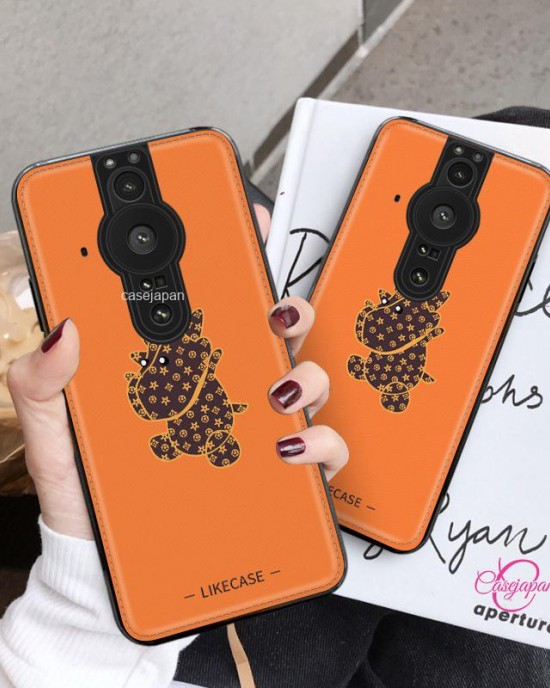 タイドブランドオレンジカウ Sony Xperia Pro-i 携帯電話ケース レトロ高級 タイドブランドオレンジカウ Sony Xperia Pro-i 携帯電話ケース レトロ高級