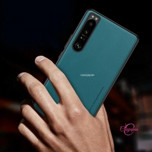 Sony Xperia 1v 携帯電話ケース新しいプレーンレザー落下防止ハイエンド