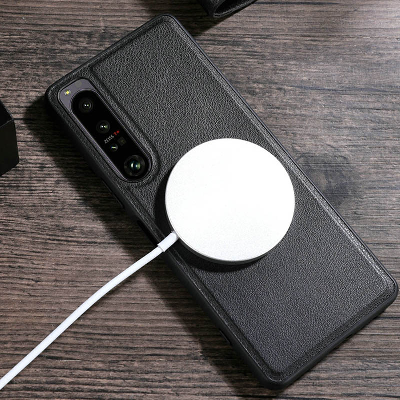 xperia 1 iv ケース 手帳型 本革 